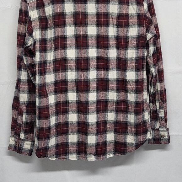 Old Navy Womens Flannel Shirt Double Brushed Large Button Up Long Sleeve Plaid - Picture 9 of 14